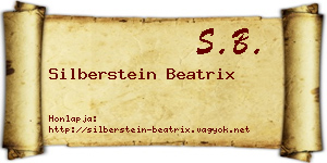 Silberstein Beatrix névjegykártya