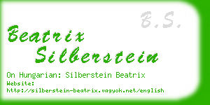 beatrix silberstein business card